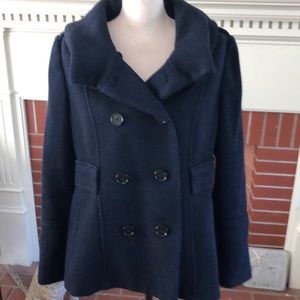 Navy blue pea coat
